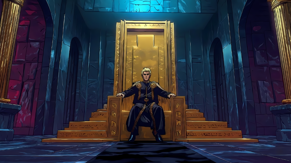 Cover illustration for Emperor. Unworthy.