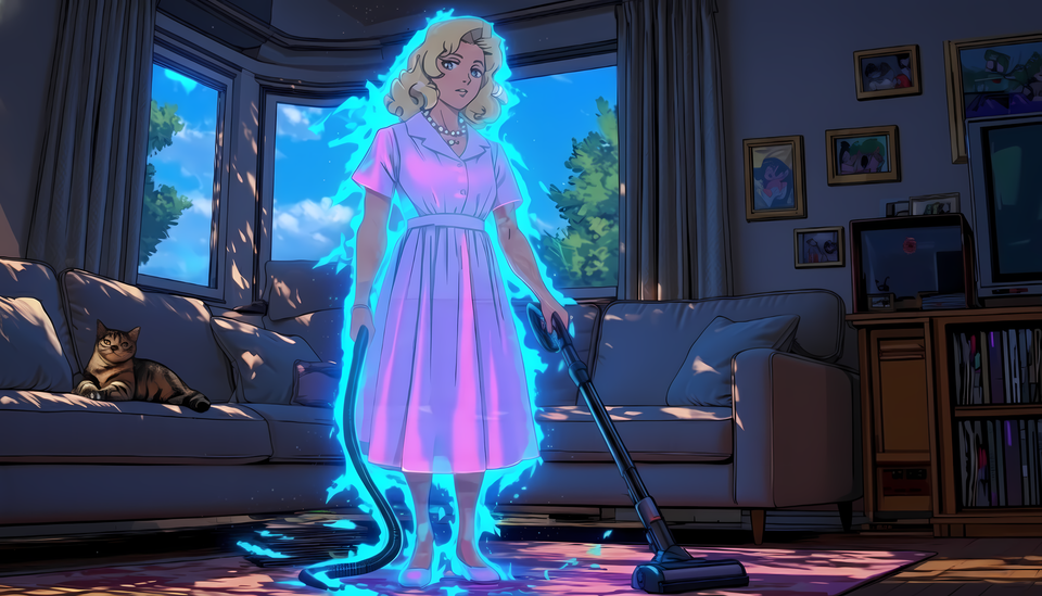 Cover illustration for Ghost of Living