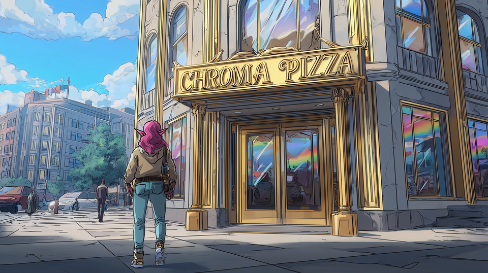 Cover illustration for Magic. Pizza.