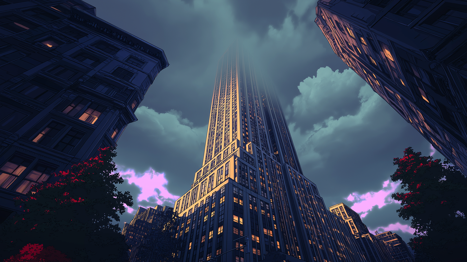 Cover illustration for Tower. Outside.