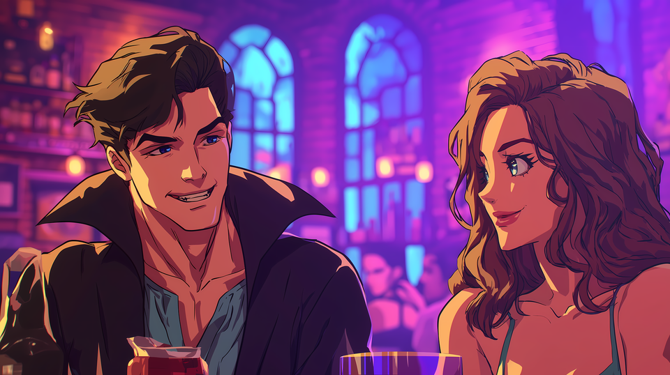 Cover illustration for Vampires. Variety.