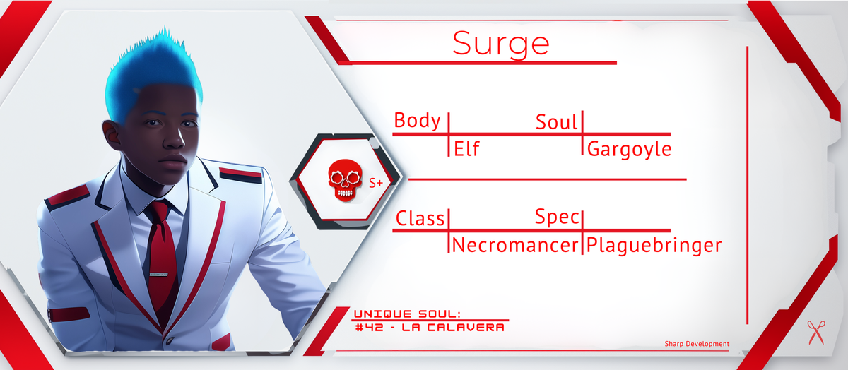 Reference ID card printed Surge. Sharp Development